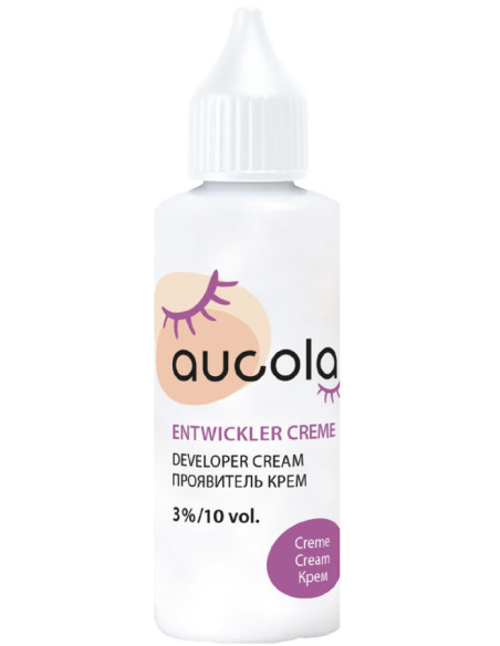 aucola 3 % krēmveida oksidants ar ūdeņraža pārskābi uzacu un skropstu krāsai, 50 ml