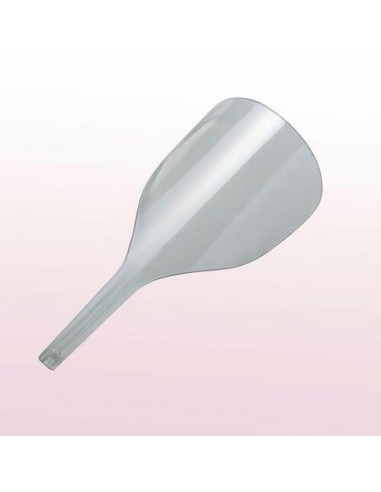 Transparent plastic face shield for...