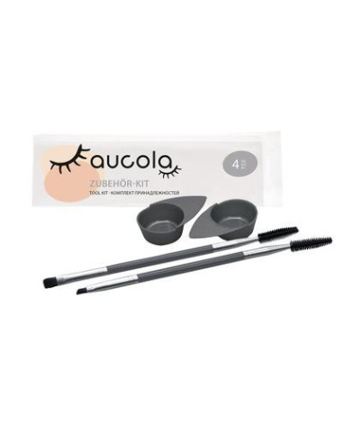 Aucola Set for tinting, two brushes + 2 dishes