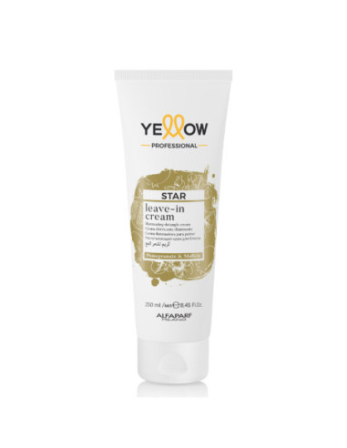 YELLOW STAR glitter-giving non-rinse cream, for all hair types, 250 ml