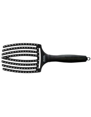 Olivia Garden Fingerbrush Ionic hair brush, Nylon bristles, L