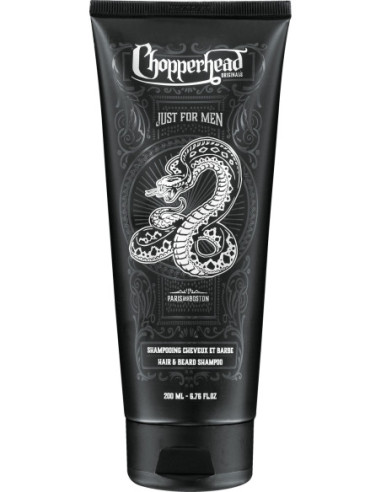 CHOPPERHEAD Shampoo for hair and beard, moisturizing, for sensitive skin, 200ml  (02.2025)