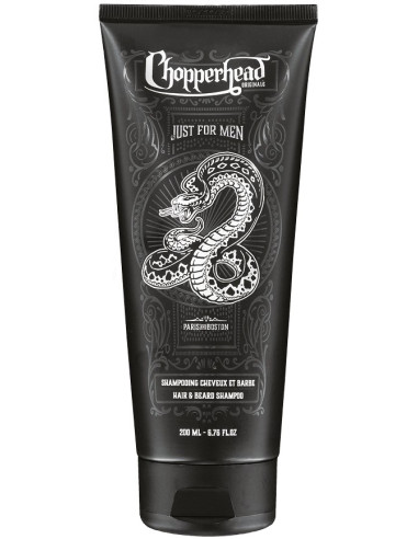 CHOPPERHEAD Shampoo for hair and beard, moisturizing, for sensitive skin, 200ml