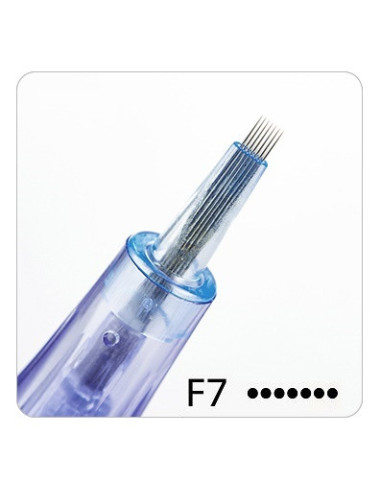 Needles for microneedling device A6 for micropigmentation, F7 (purple)