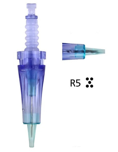 Needles for microneedling device A6 for micropigmentation, R5 (purple)