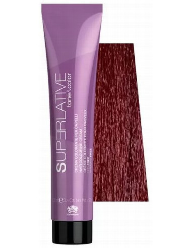 TONE&COLOR Тонирующая краска для волос 6.66 Dark Blonde Intense Red, c кератином, 100мл