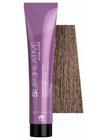 TONE&COLOR Krāsa matiem tonējoša 7.14 Blonde Ash Copper, ar keratīnu 100ml