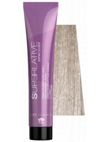 TONE&COLOR Krāsa matiem tonējoša 10.21 Blonde Platinum Irisee Ash, ar keratīnu 100ml