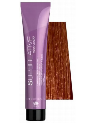 TONE&COLOR Тонирующая краска для волос 7.34 Blonde Golden Copper, c кератином, 100мл