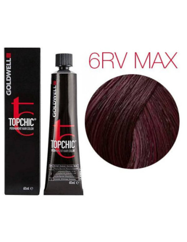 Goldwell Topchic стойкая краска для волос 60 ml 6RV max