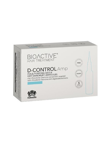Farmagan Bioactive Hair Treatment D-Control intensīvas iedarbības ampulas sausām blaugznām 10 x 7,5 ml