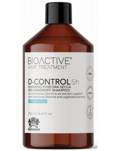 BIOACTIVE D-CONTROL Šampūns pret sausam blaugznām 250ml