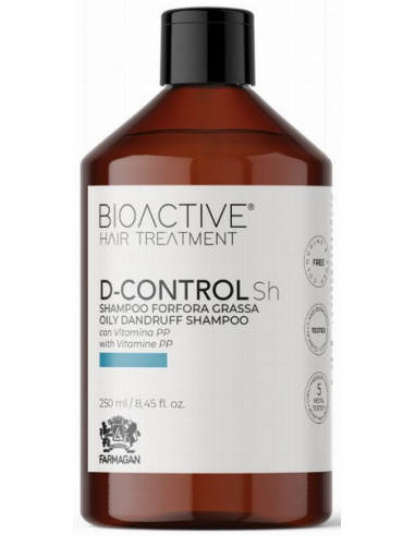 BIOACTIVE D-CONTROL Šampūns pret taukainam blaugznām 250ml