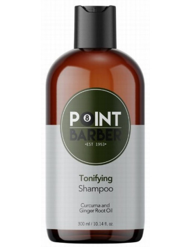 POINT BARBER TONIFYING Šampūns matiem tonizējošs-atsvaidzinošs 300ml