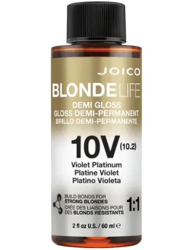 Joico Blonde Life Demi Gloss - 10V Violet Platinum matu krāsa 60ml