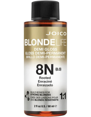 Joico Blonde Life Demi Gloss - 8N Rooted matu krāsa 60ml
