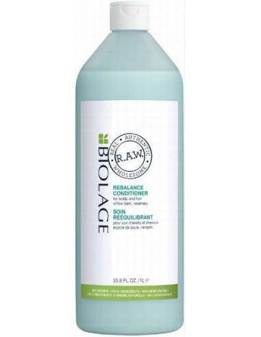 BIOLAGE RAW REBALANCE conditioner for scalp and hair 1000 ml