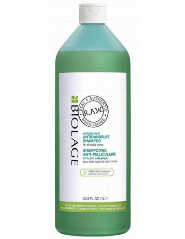 BIOLAGE RAW anti-dandruff shampoo for all scalp types 1000 ml