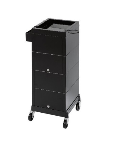 Hairdressing trolley Discrete with 4 drawers, lockable with Lock
