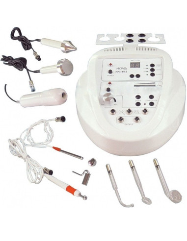 Beautician device for the face with 3 functions - high frequency, ultrasound, galvanic