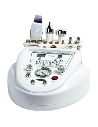 Beauty device with 3 functions - diamond dermabrasion, ultrasound scrub, ultrasound