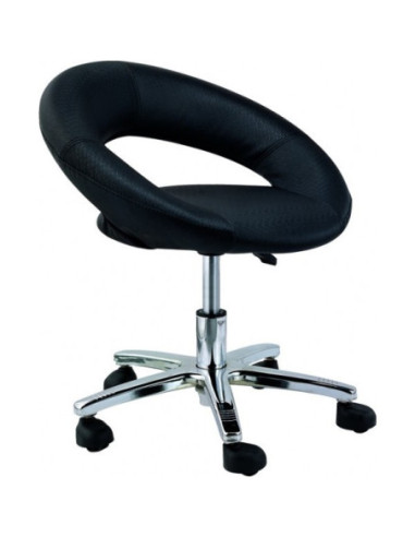 Pedicure master chair with low height and back rest Candidus, black