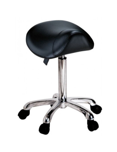 Master stool, saddle type Adamo, black