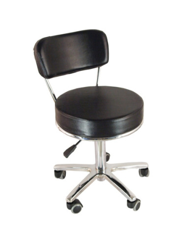 Pedicure master chair with low height and back rest Fatio, black