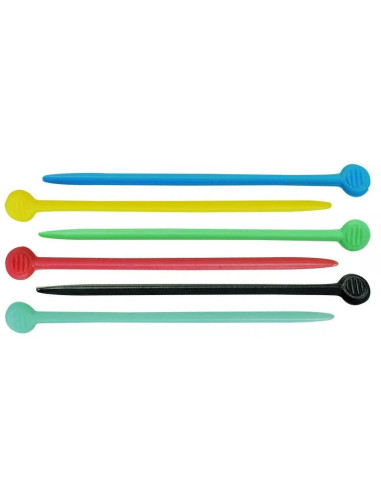 Шпильки для бигуди, пластиковые, разноцветные, 77мм, 20шт
