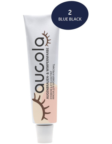 Aucola eyebrow and eyelash tint blue-black nr2 15ml