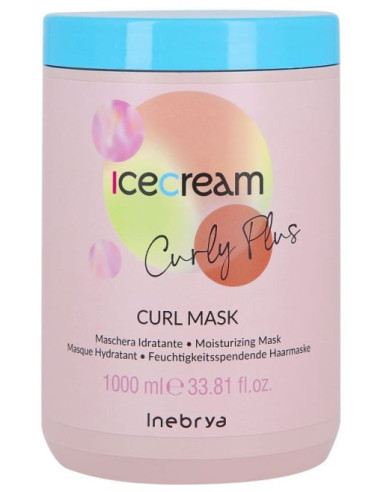 Ice Cream Curly Plus Curl Mask Maska sprogainiem, viļņainiem matiem 1000ml
