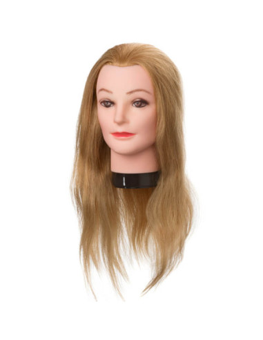 Mannequin head Sophie, 100% natural, blonde hair 45-50cm