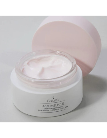 AQUASENSE Krēms-sorbets sejai, 24h intensīvi mitrinošs,SPF8 50ml