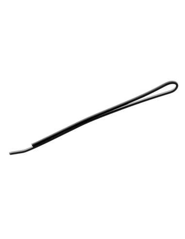 Hair clips, smooth, 40mm, black, 500gr