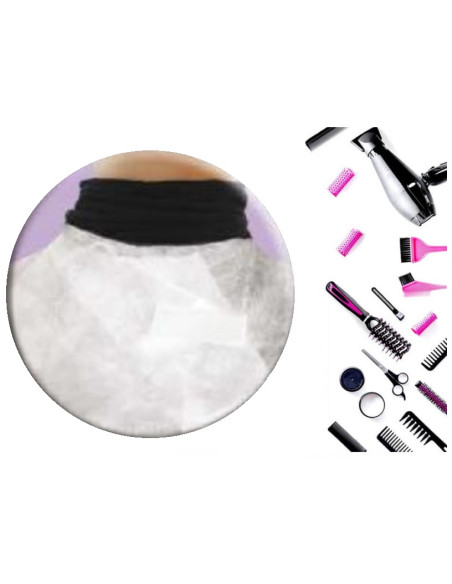 Cape for hair cutting, non-woven, disposable, 120cmx100cm, white, 1pc.