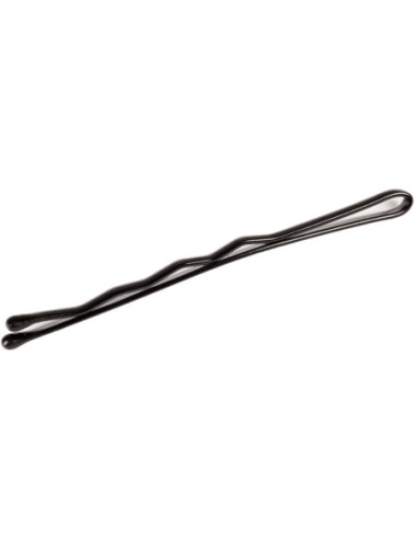 Waved hairgrips two balls pointed 50 mm - black, 250 g