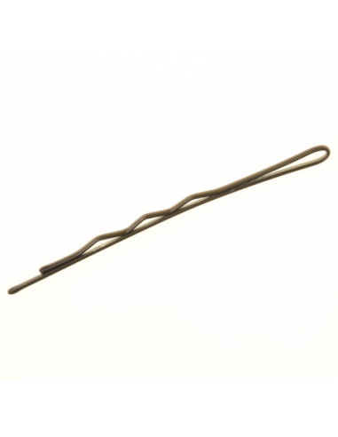 Hair clips, wavy, 60 mm - brown, 500g