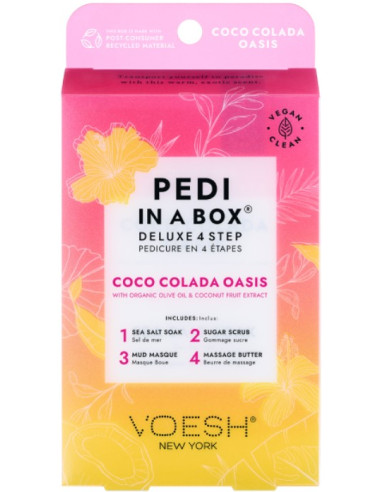 Voesh - Набор для ног Coco Colada Oasis для сухой кожи, освежающий, 4 средства