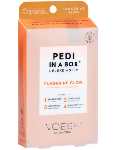 VOESH - Pedi in a Box - 4 Step Deluxe - Tangerine Twist Set