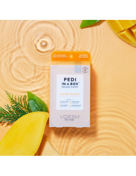 VOESH - PEDI IN A BOX 4 Step Deluxe - Mango Delight Set