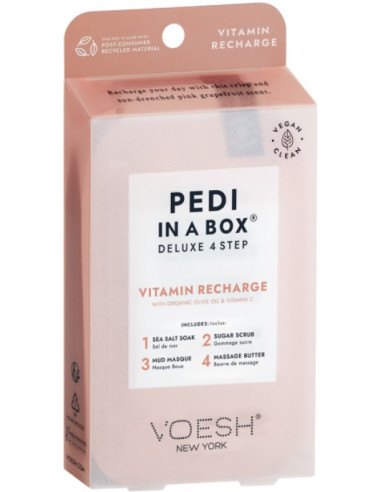 VOESH - PEDI IN A BOX Vitamin C Recharge, 4 продукта