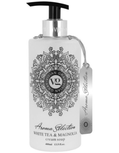 Aroma Selection Creamy soap, white tea/magnolia 400ml