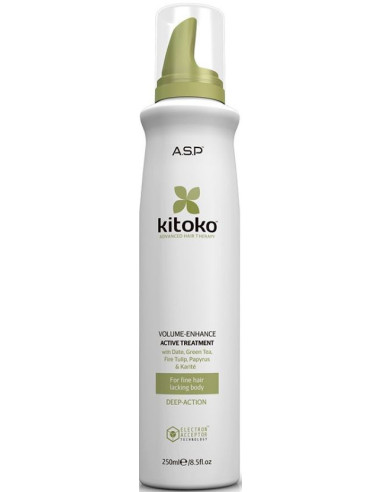 kitoko VOLUME-ENHANCE Aktīvas iedarbības putas-balzāms matu apjomam 250ml