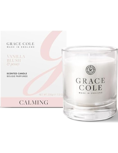 GRACE COLE Свеча ароматическая (Розовая ваниль/пион) 200г