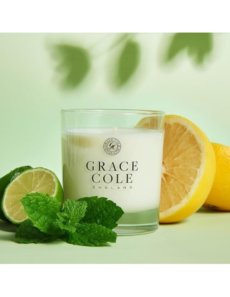 GRACE COLE Svece aromātiska (Greipfrūts/Laims/Piparmētra) 200g