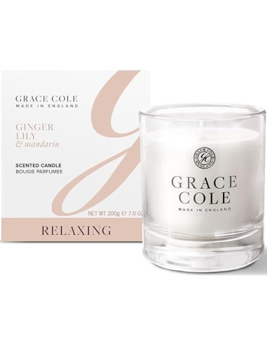 GRACE COLE Svece aromātiska (Ingvera lilija/Mandarīns) 200g