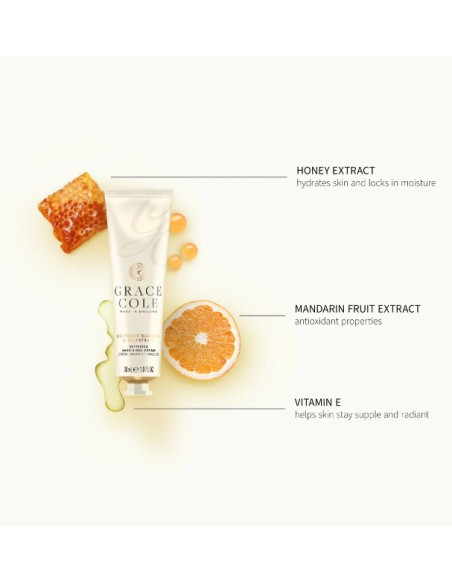 GRACE COLE Hand And Nail Cream (Nectarine flowers/Grapefruit) 30ml
