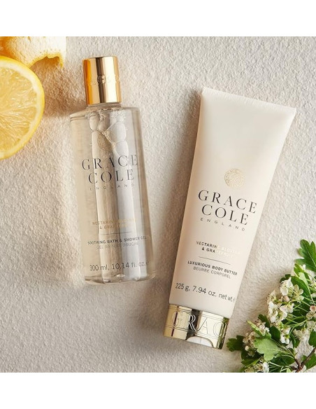 GRACE COLE Dušas-vannas želeja (Nektarīnu ziedi/Greipfrūts) 300ml