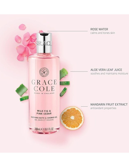 GRACE COLE Dušas-vannas želeja (Meža vīģe/Rozā ciedrs) 300ml