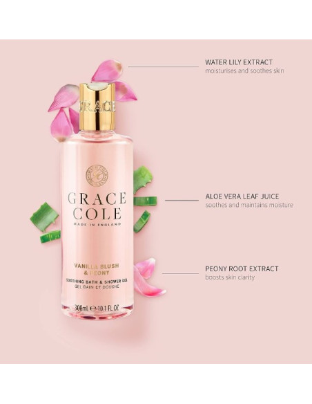 GRACE COLE Shower gel (Pink vanilla/peony) 300ml